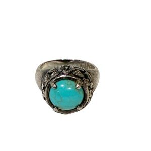 TURQUOISE STERLING SILVER 925 RING SIZE 8‎ Jewelry